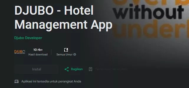 DJUBO Hotel Management App