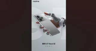 Teaser Realme GT Neo6 SE Liquid Silver Knight