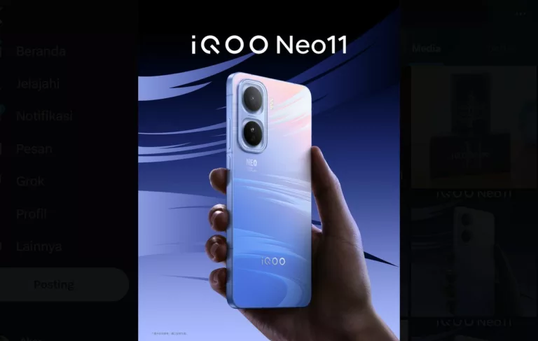 Tampilan iQOO Neo 11 Terungkap